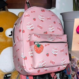 Strawberry Milk Mini Backpack